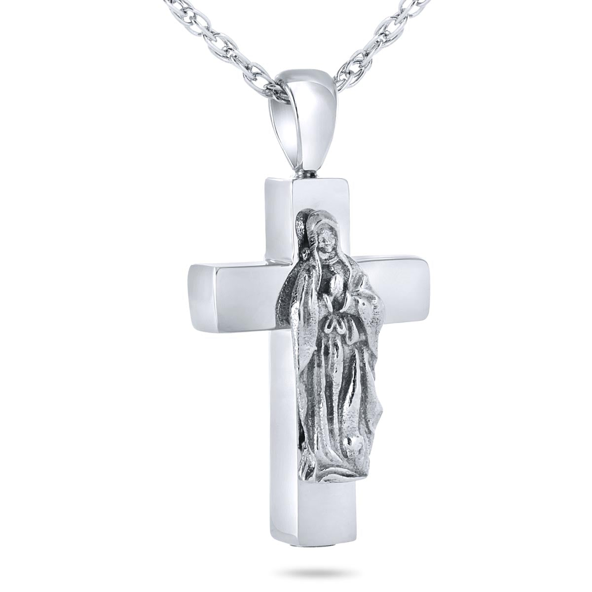 Mary's Cross Steel Keepsake