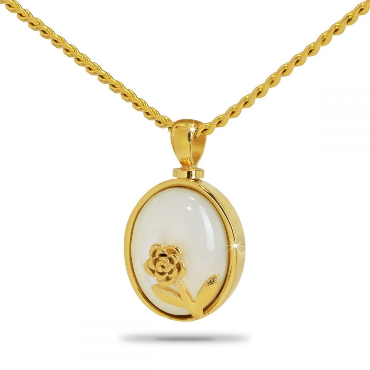 White Garden Solid Gold Keepsake